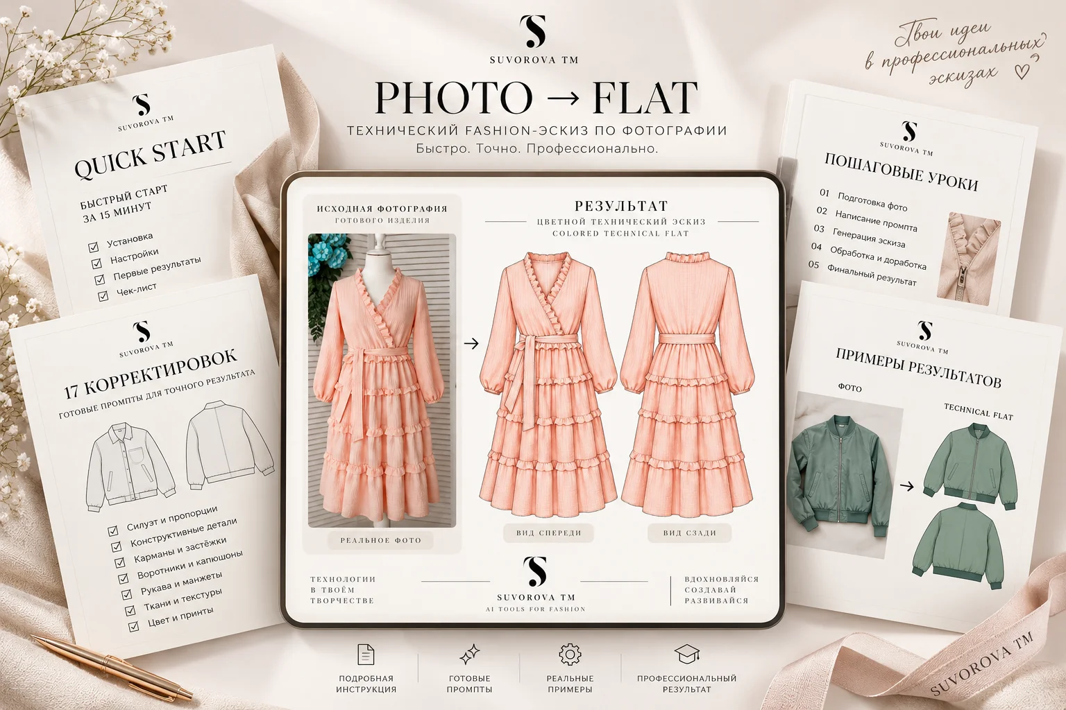 PHOTO → FLAT preview