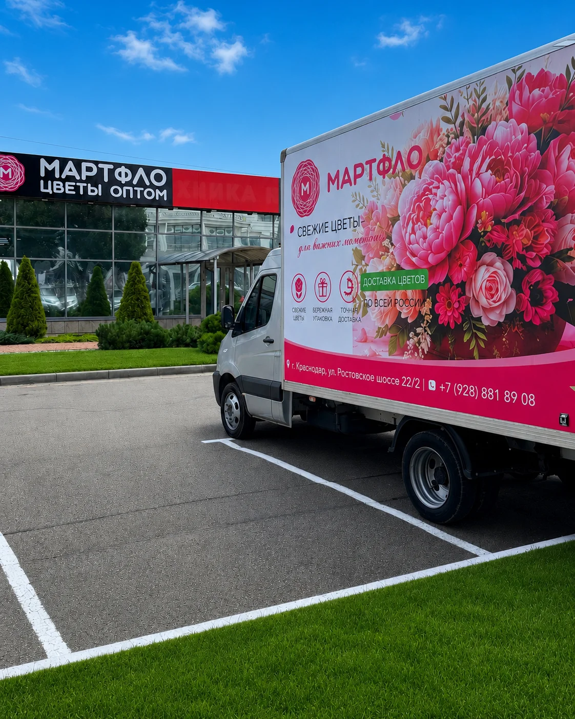 МАРТФЛО — оптовые поставки цветов в Краснодаре