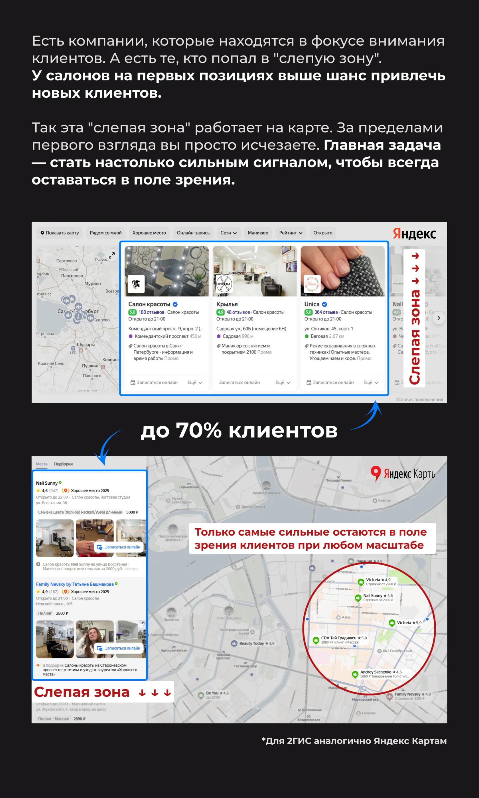 Пример выдачи на Яндекс Картах