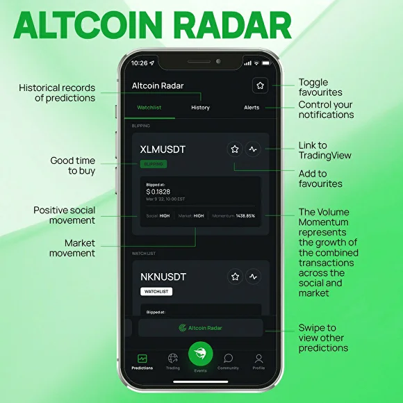 Altcoin Radar CryptoHawk AI Mobile