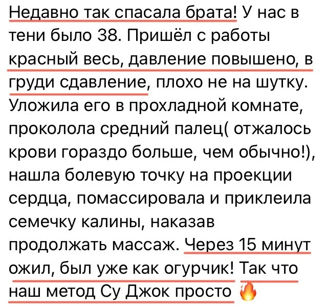 Отзыв Ирина — повышение давления у брата, жара